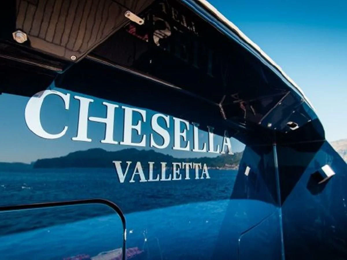 the front of a plane aboard CHARISMA Yacht for Sale