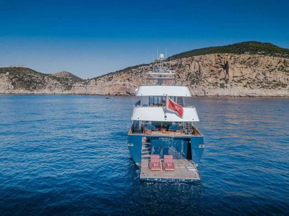 a boat in the water aboard CHARISMA Yacht for Sale