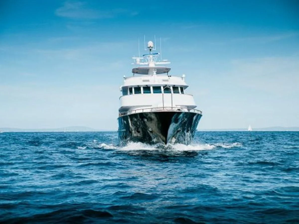 a boat in the water aboard CHARISMA Yacht for Sale