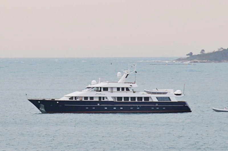 a boat in the water aboard CHARISMA Yacht for Sale