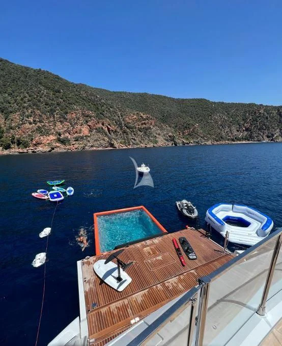 boats on a lake aboard LEL Yacht for Sale