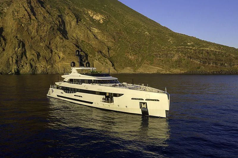 a boat in the water aboard LEL Yacht for Sale