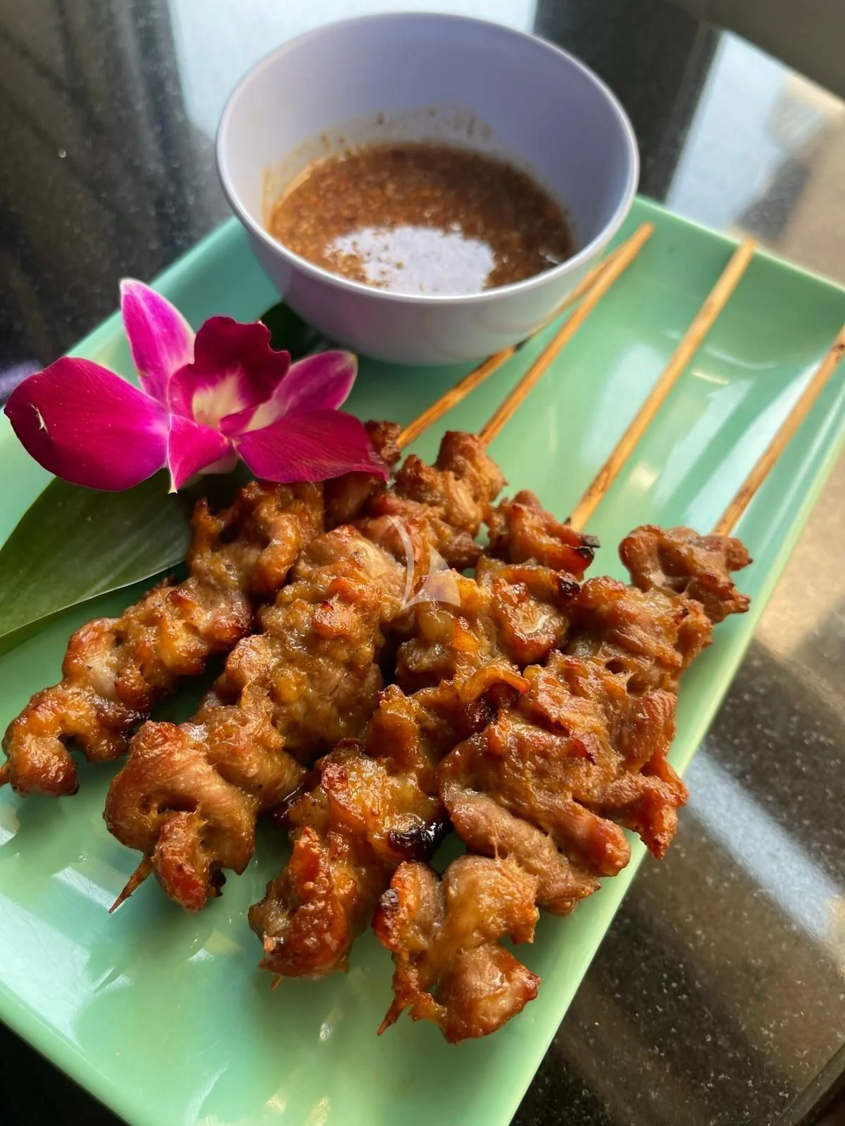 a plate of food aboard LEL Yacht for Sale