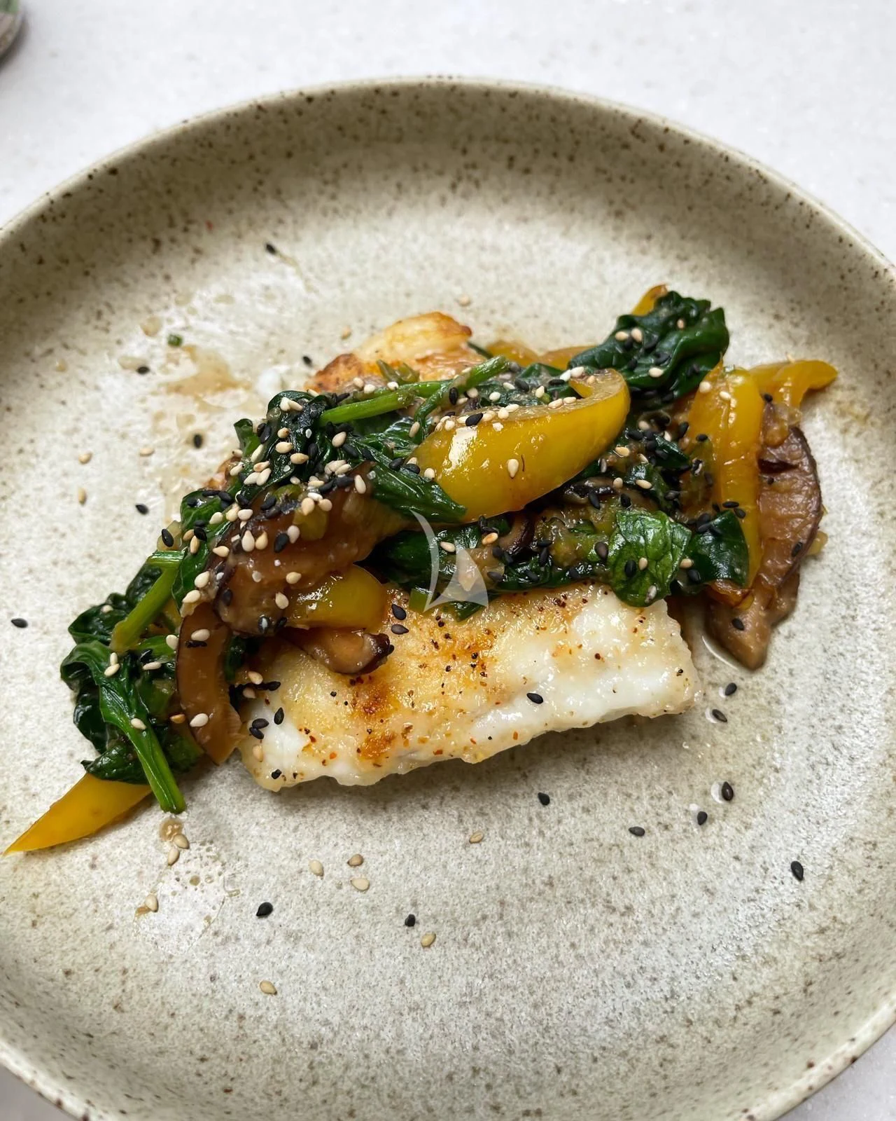 food on a plate aboard LEL Yacht for Sale