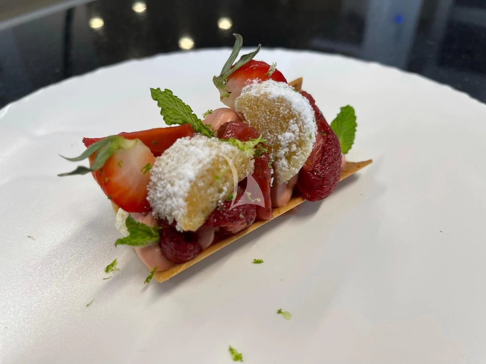 a plate of food aboard LEL Yacht for Sale