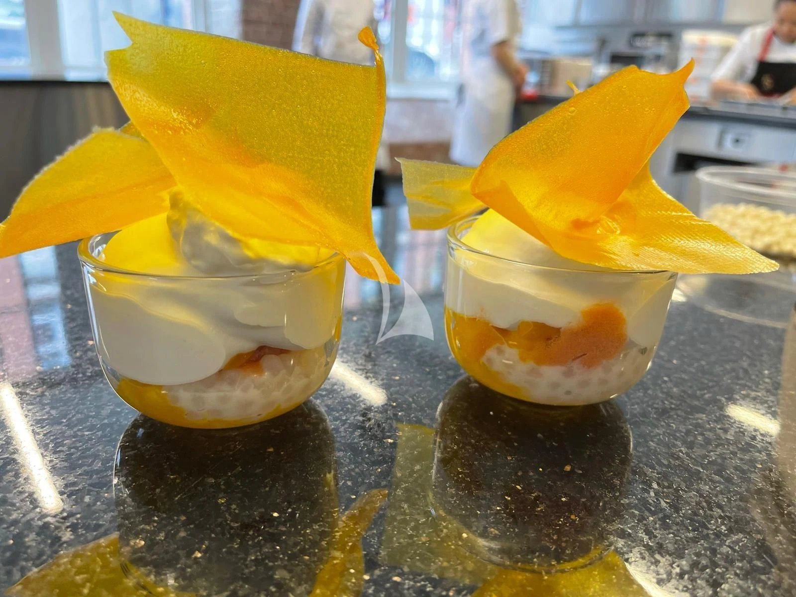 yellow ice cream cones aboard LEL Yacht for Sale