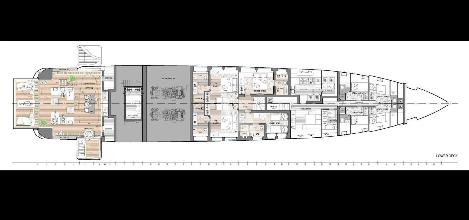 diagram aboard LEL Yacht for Sale
