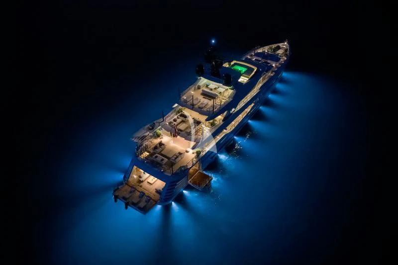 a satellite in space aboard LEL Yacht for Sale