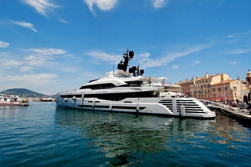 a boat in the water aboard LEL Yacht for Sale