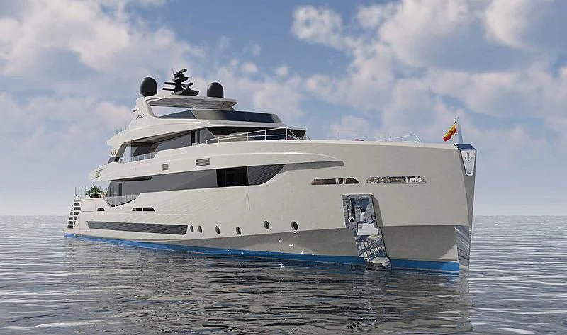 a white yacht in the water aboard LEL Yacht for Sale