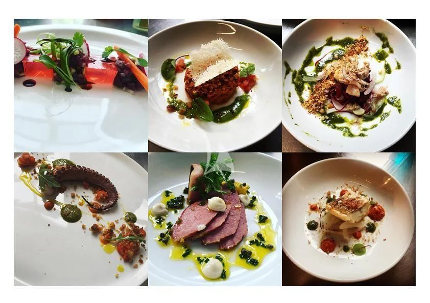 a variety of food items on a table aboard LEL Yacht for Sale