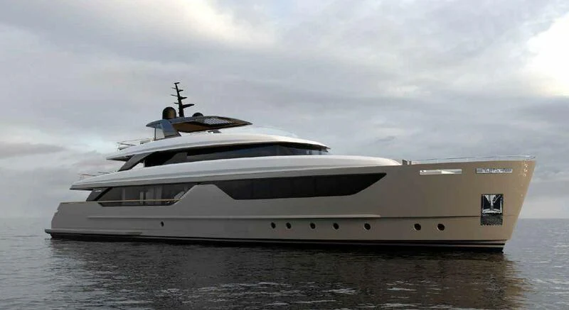 a large ship in the water aboard SANLORENZO SD132/157 Yacht for Sale