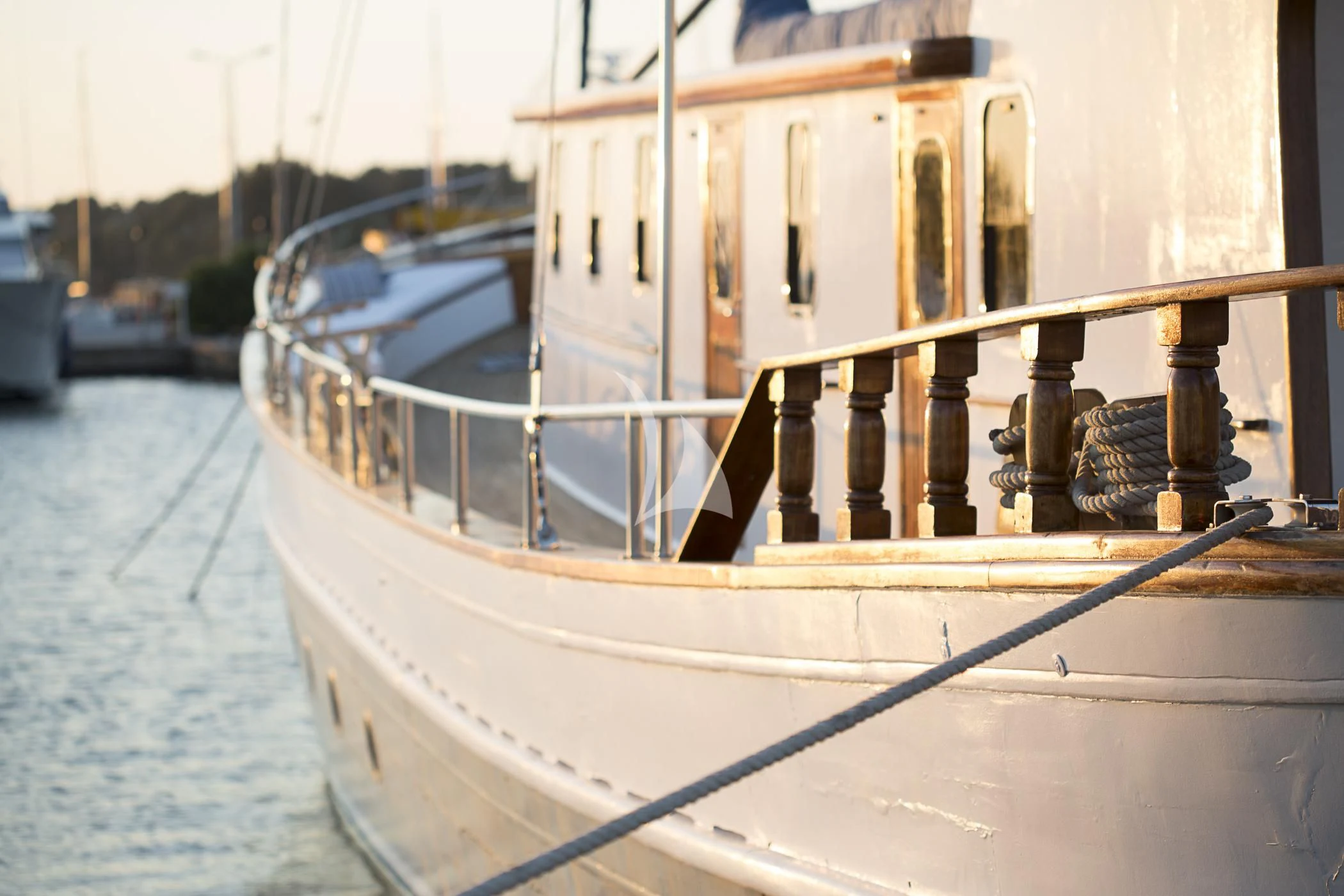 a bridge over water aboard COSMOS Yacht for Sale