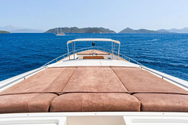 a boat on the water aboard THALYSSA Yacht for Charter
