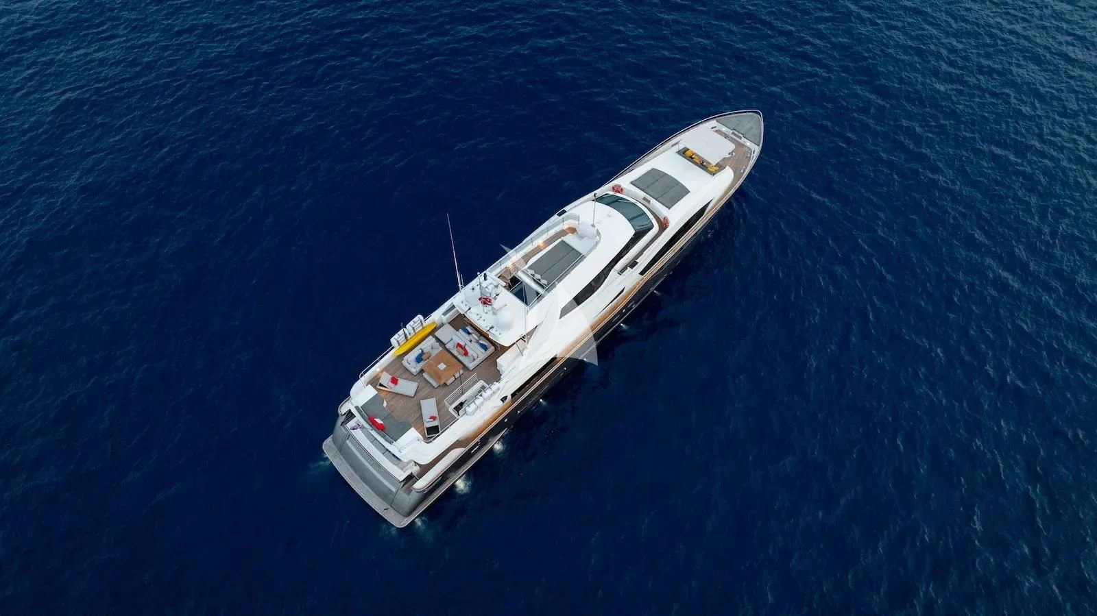 a ship in the water aboard THALYSSA Yacht for Charter