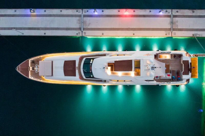 a boat on a body of water aboard THALYSSA Yacht for Charter