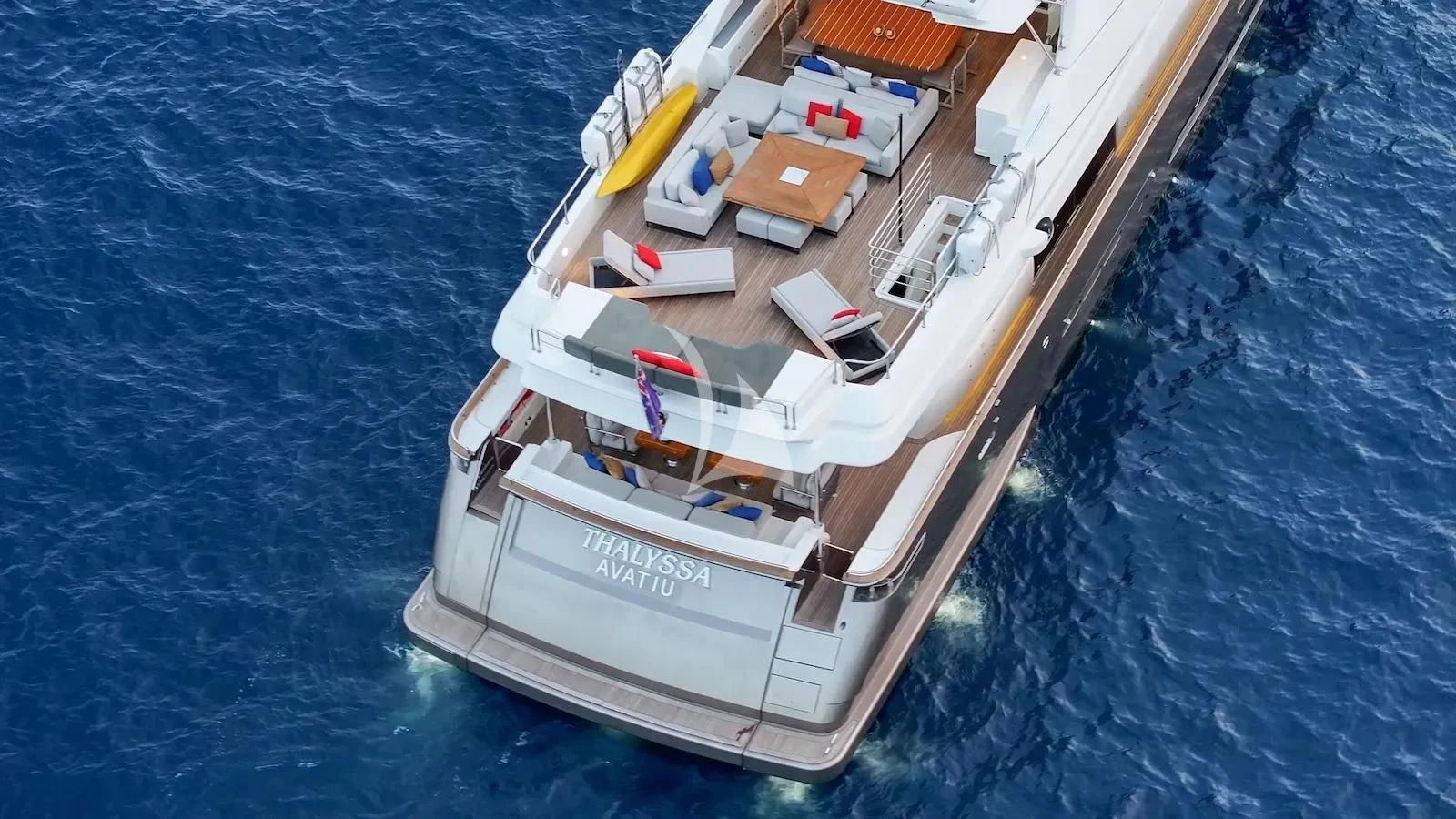 a boat on the water aboard THALYSSA Yacht for Charter