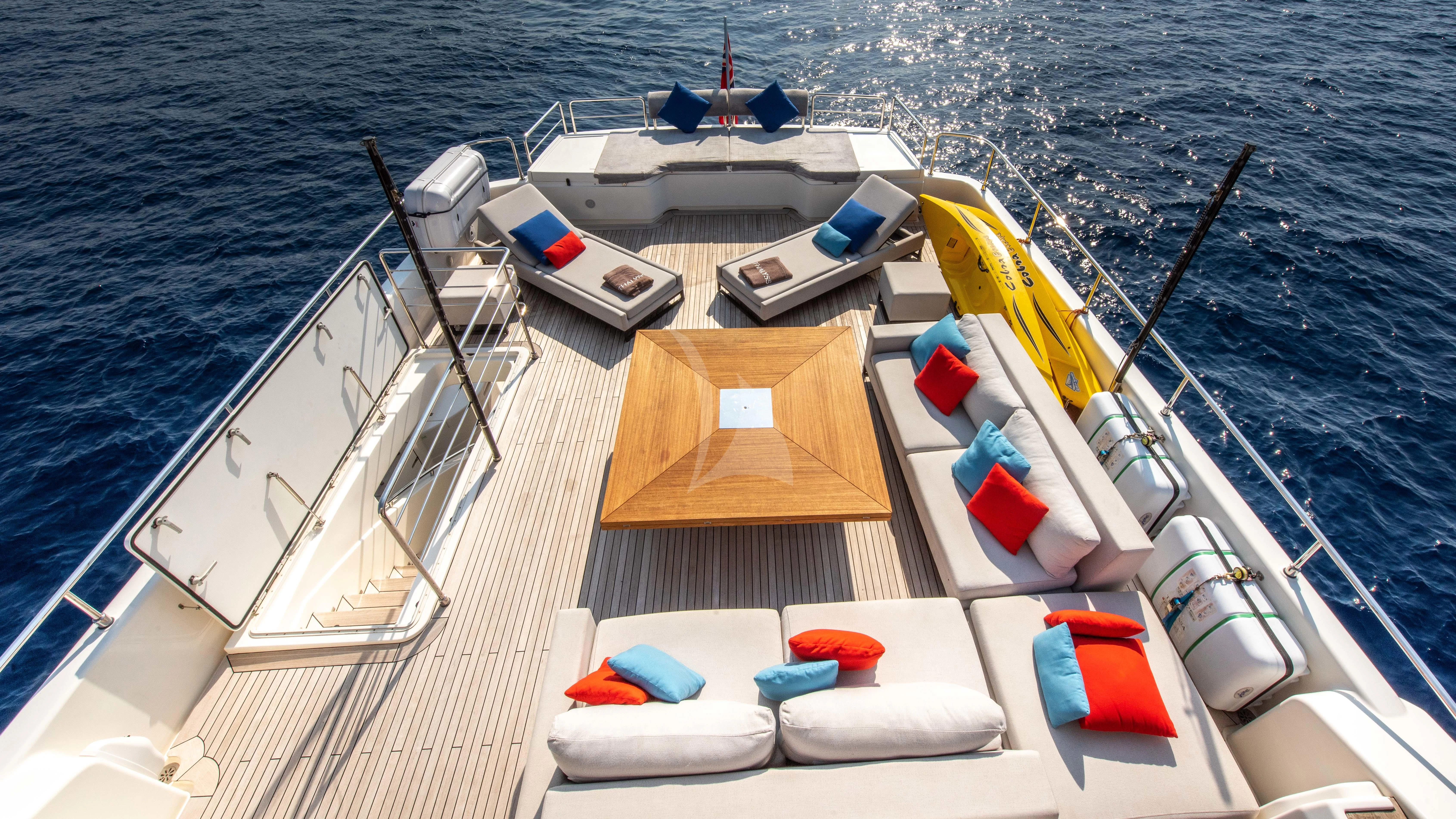 a boat on the water aboard THALYSSA Yacht for Charter