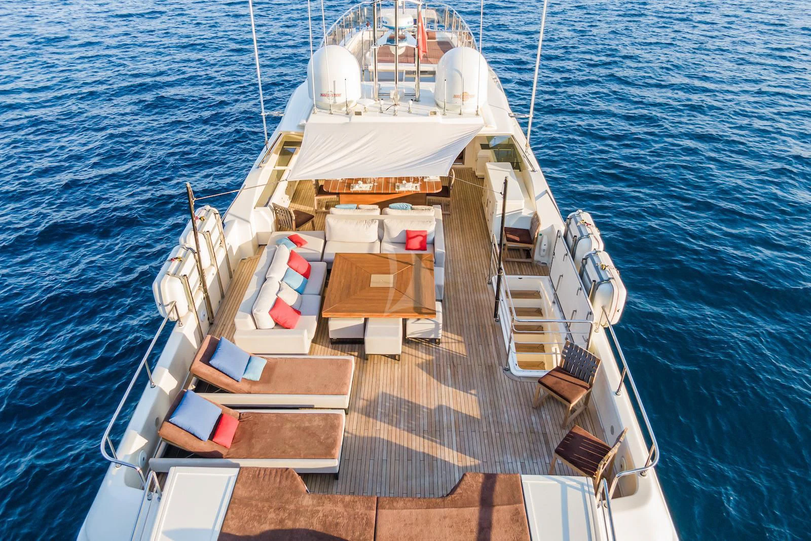 a boat on the water aboard THALYSSA Yacht for Charter