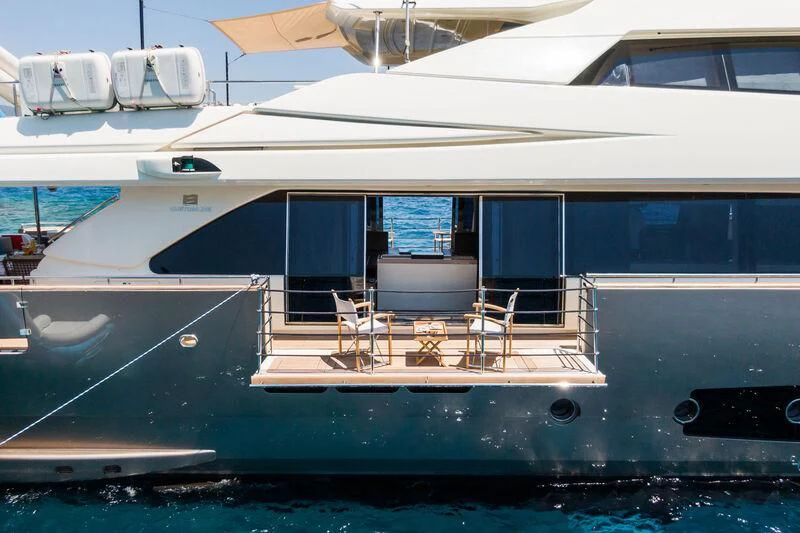 a boat on the water aboard THALYSSA Yacht for Charter