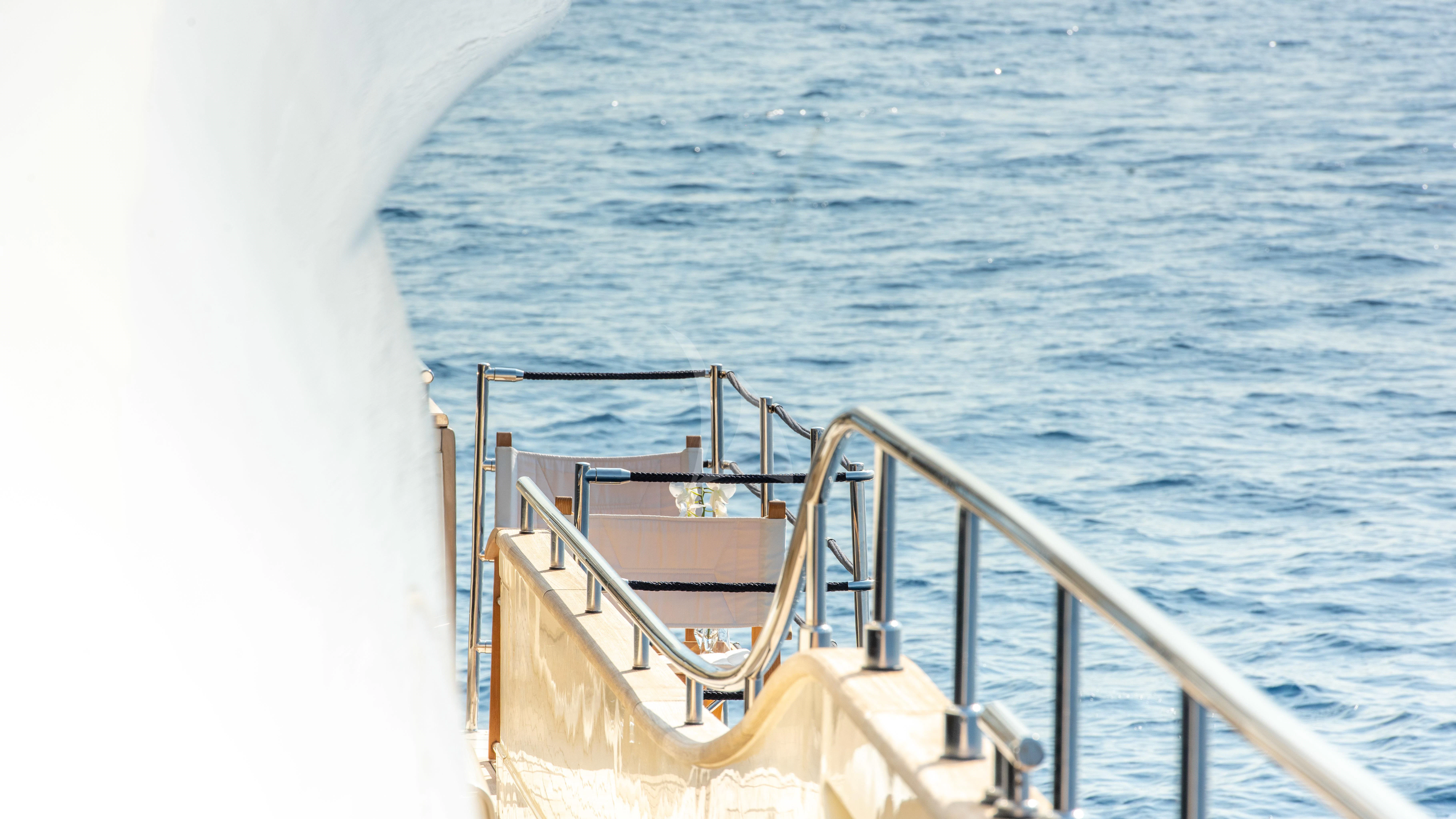 a boat on the water aboard THALYSSA Yacht for Charter