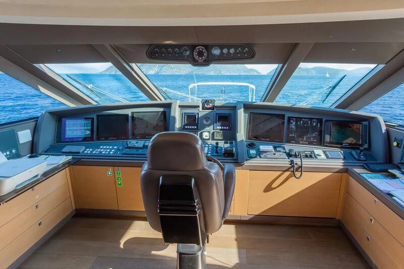 a vehicle with a seat and a seat aboard THALYSSA Yacht for Charter