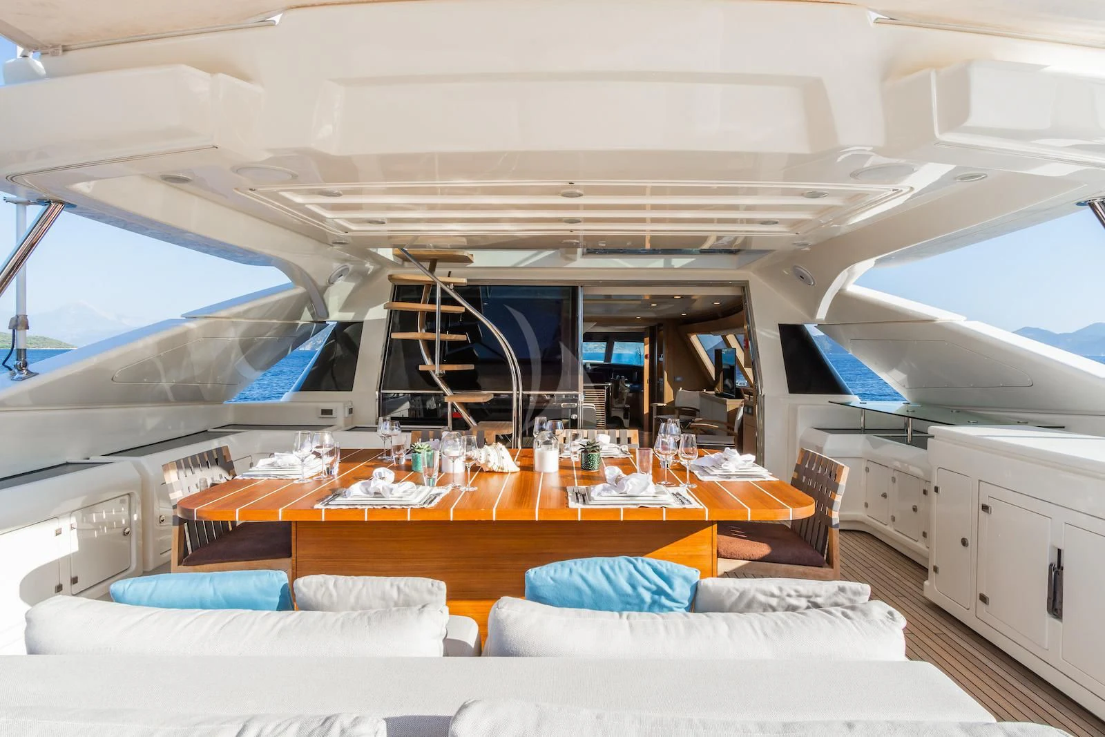 inside of a boat aboard THALYSSA Yacht for Charter