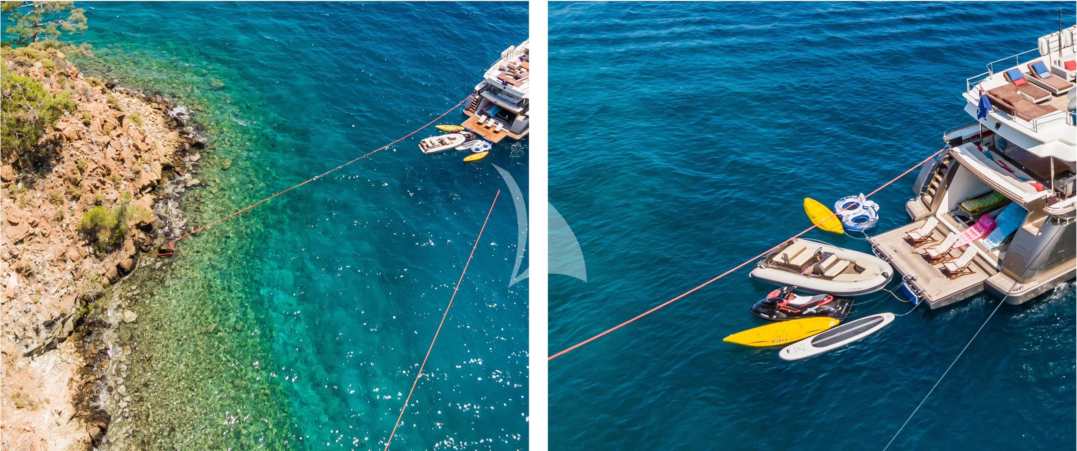 boats on the water aboard THALYSSA Yacht for Charter