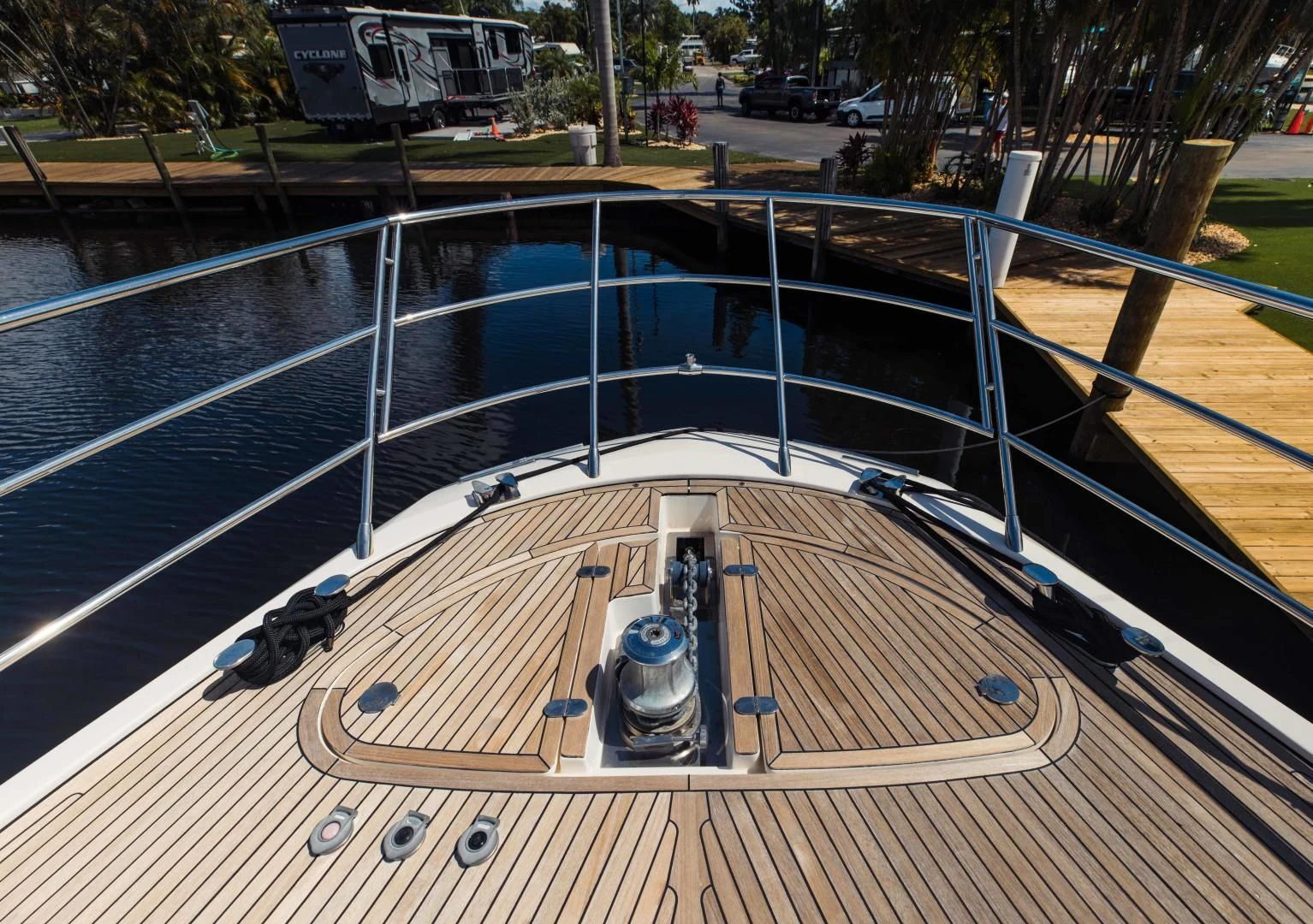 a metal object with a hole in it aboard SYLVIA VI Yacht for Sale