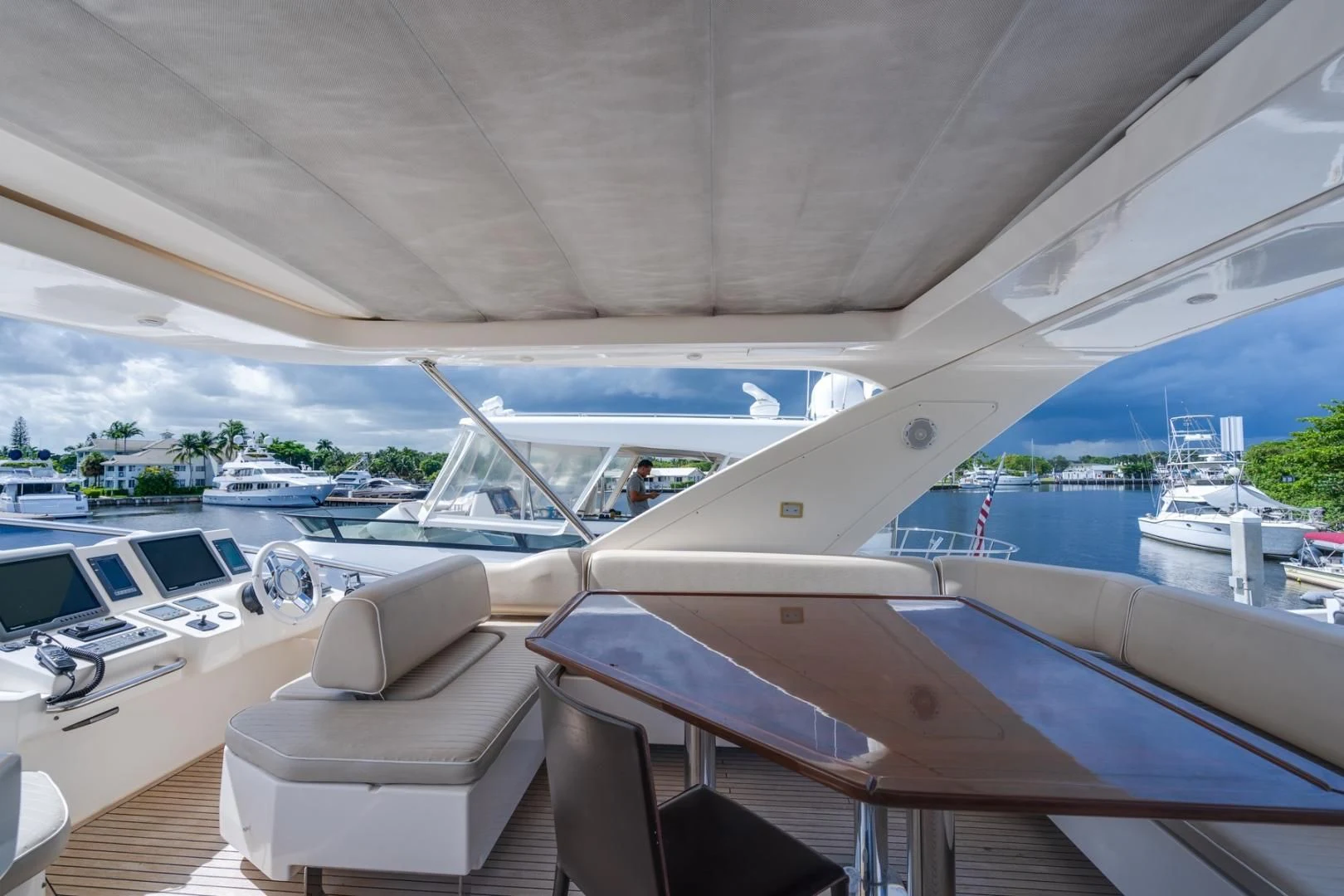 a boat on the water aboard SYLVIA VI Yacht for Sale