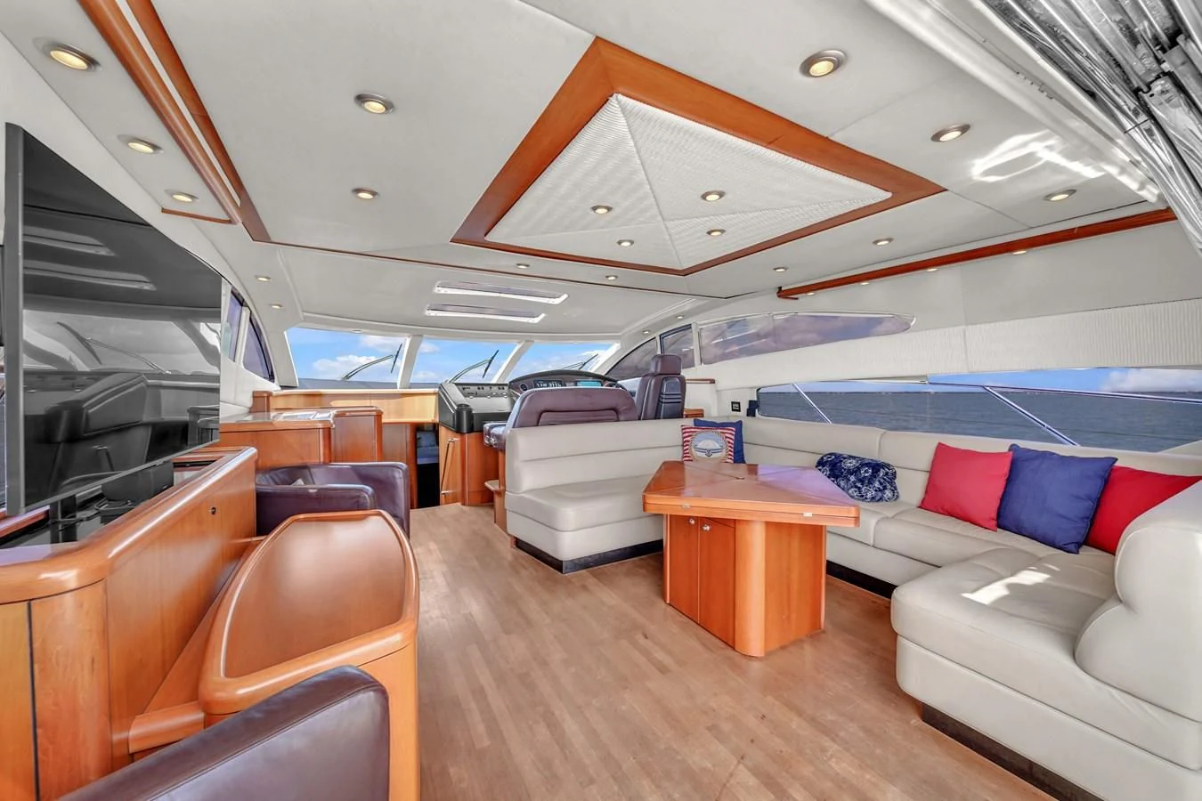 inside of a boat aboard 82' SUNSEEKER PREDATOR 82 Yacht for Sale