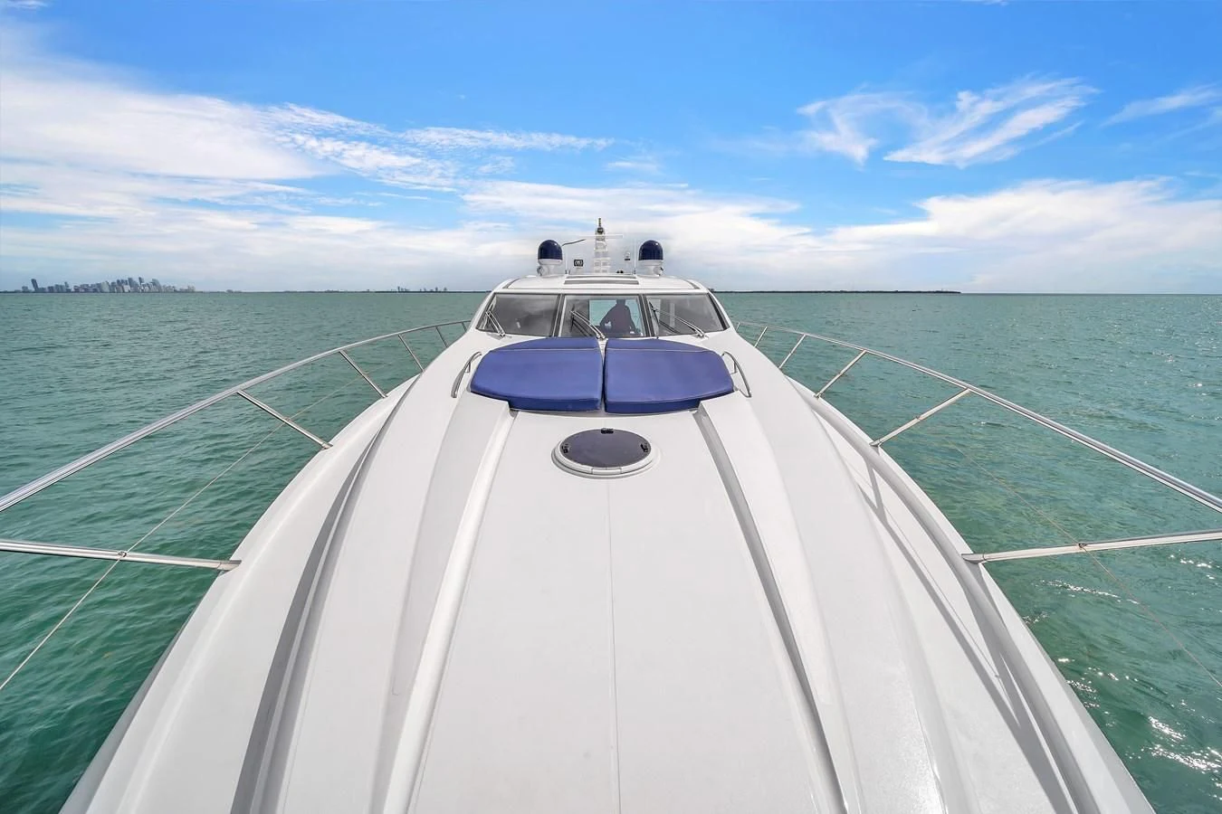 a boat on the water aboard 82' SUNSEEKER PREDATOR 82 Yacht for Sale
