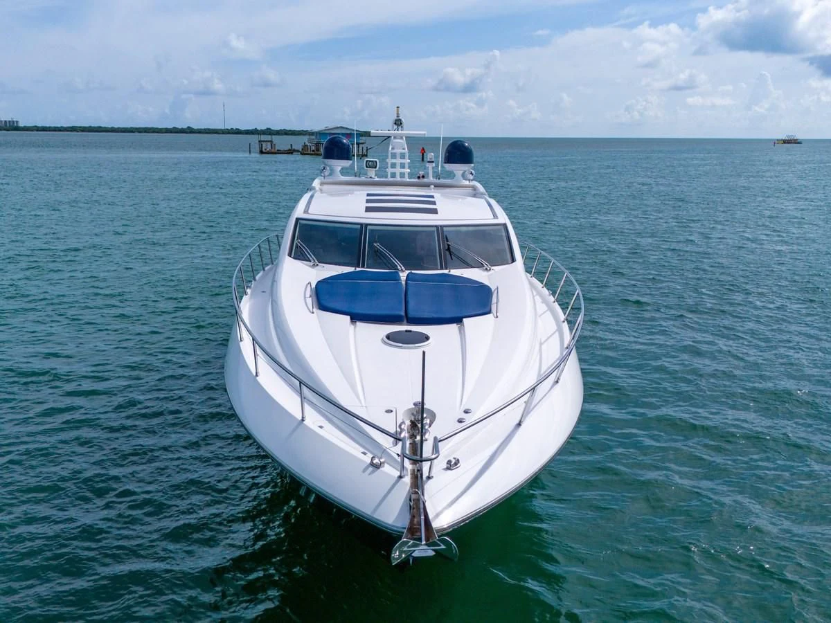 a boat in the water aboard 82' SUNSEEKER PREDATOR 82 Yacht for Sale