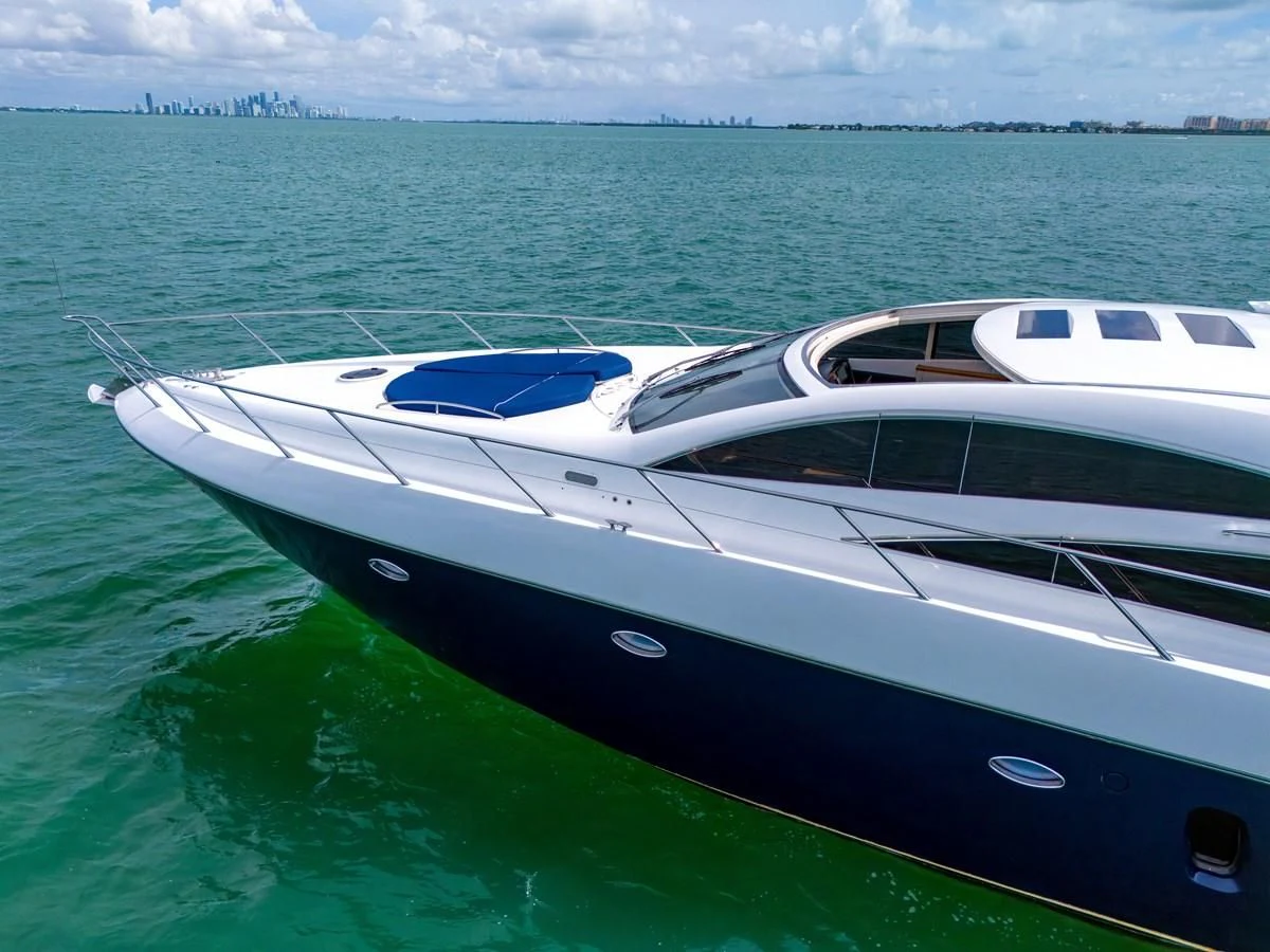a boat in the water aboard 82' SUNSEEKER PREDATOR 82 Yacht for Sale