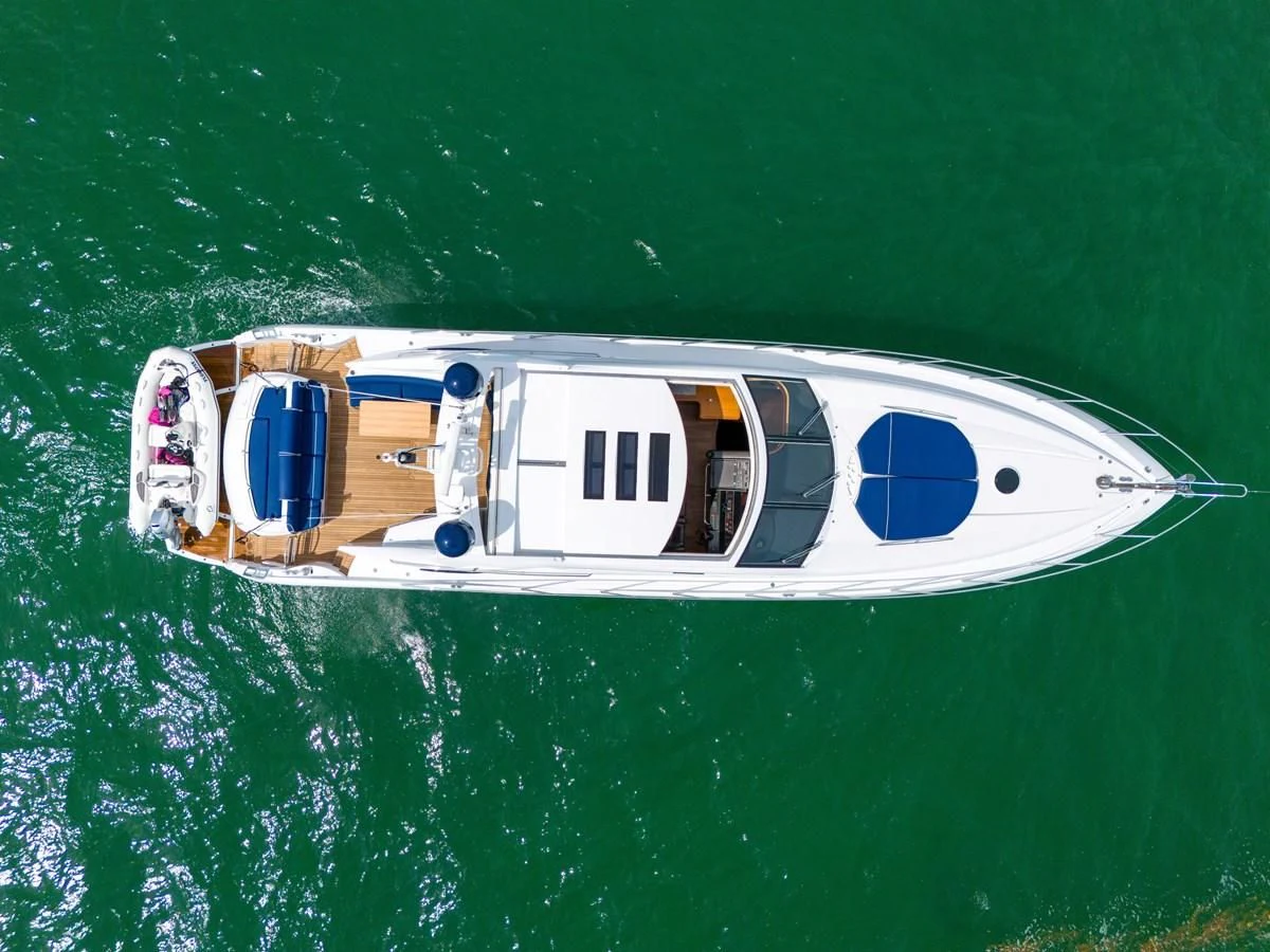 a boat on the water aboard 82' SUNSEEKER PREDATOR 82 Yacht for Sale