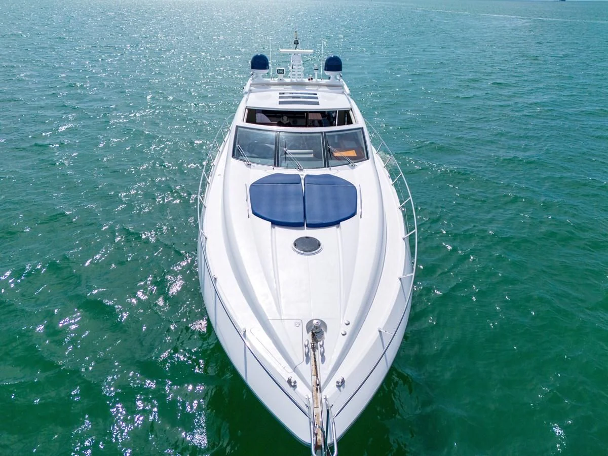 a boat in the water aboard 82' SUNSEEKER PREDATOR 82 Yacht for Sale