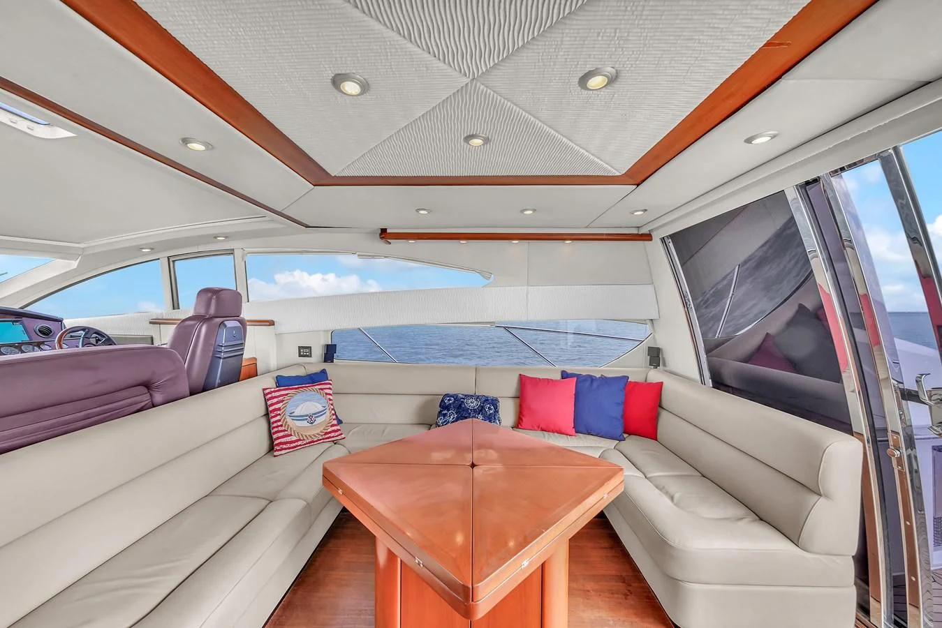 inside of a boat aboard 82' SUNSEEKER PREDATOR 82 Yacht for Sale