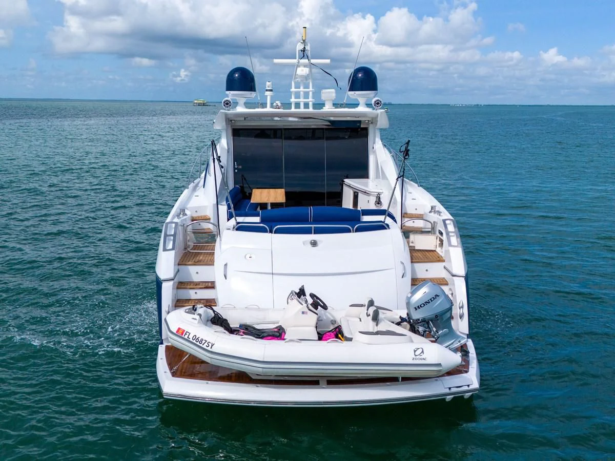 a boat in the water aboard 82' SUNSEEKER PREDATOR 82 Yacht for Sale