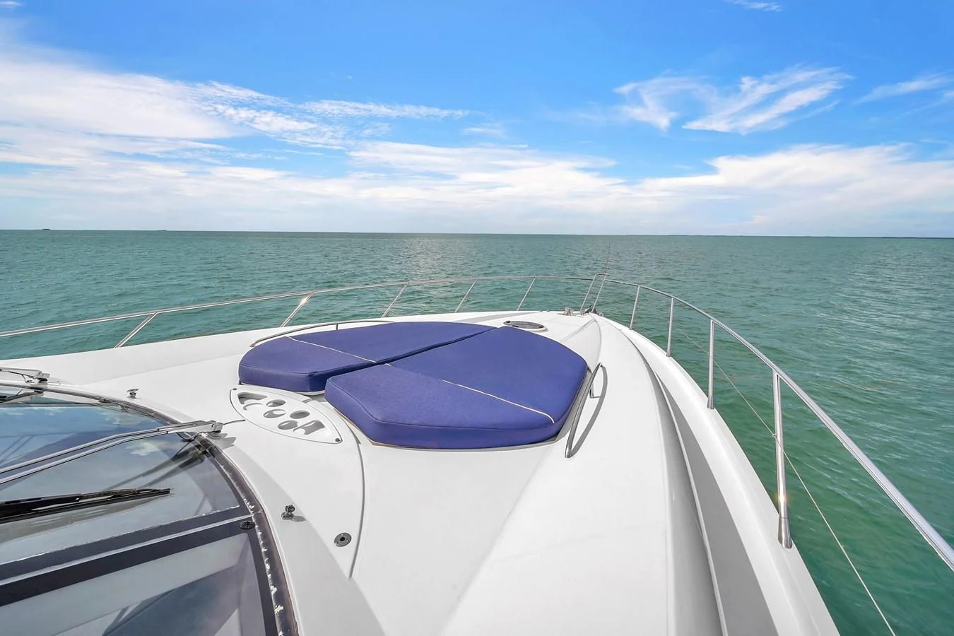 a boat on the water aboard 82' SUNSEEKER PREDATOR 82 Yacht for Sale