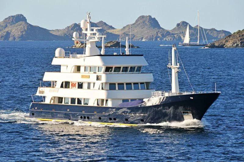 a boat on the water aboard BIG ARON Yacht for Sale