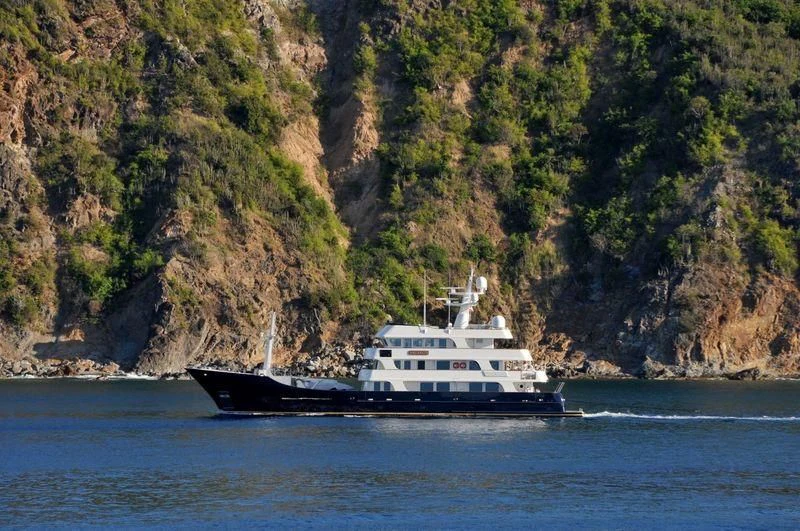 a boat on the water aboard BIG ARON Yacht for Sale