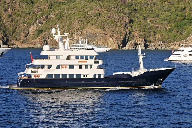 a boat on the water aboard BIG ARON Yacht for Sale