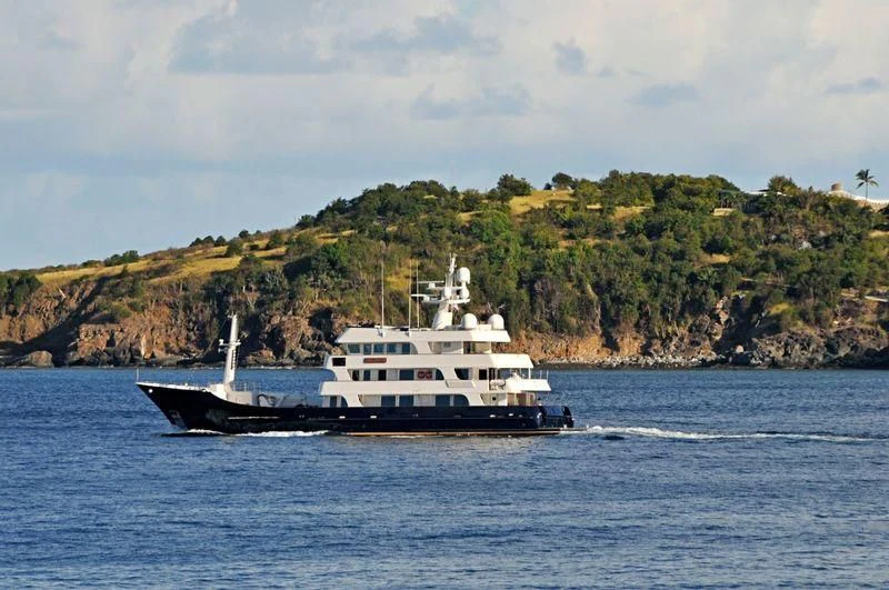 a boat on the water aboard BIG ARON Yacht for Sale