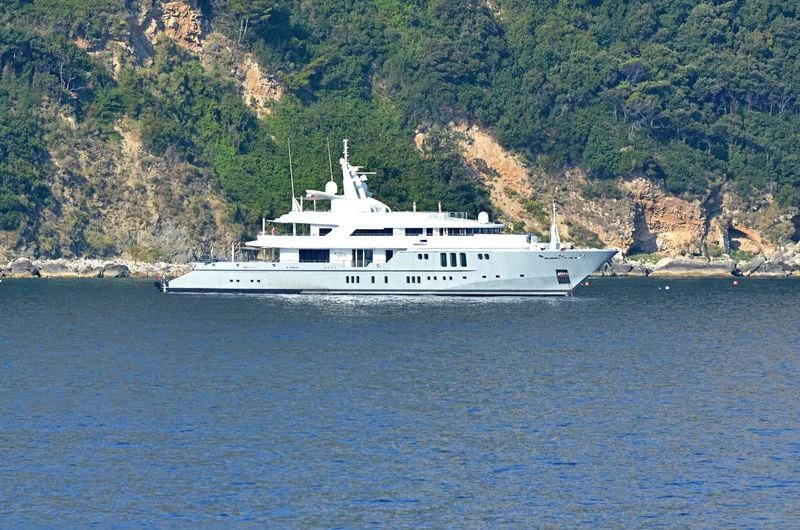 a boat on the water aboard SIREN Yacht for Sale