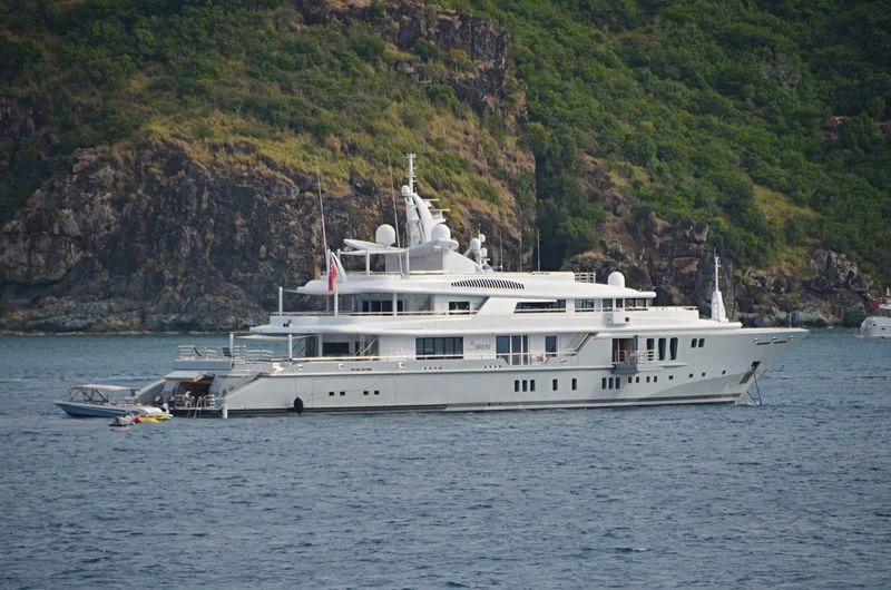 a boat on the water aboard SIREN Yacht for Sale
