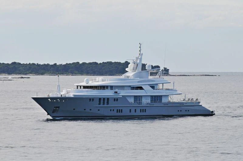 a boat on the water aboard SIREN Yacht for Sale