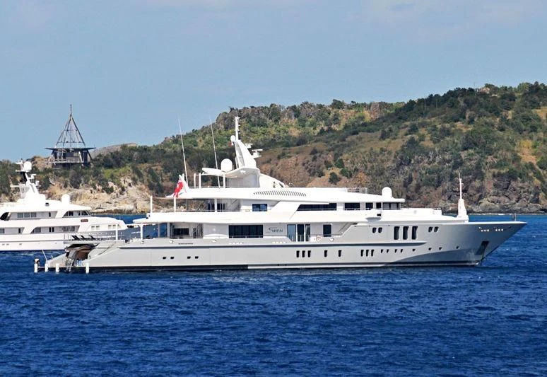 a boat on the water aboard SIREN Yacht for Sale