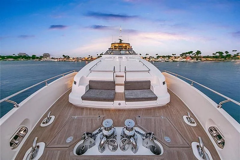 a ship on a body of water aboard LONTANO Yacht for Sale