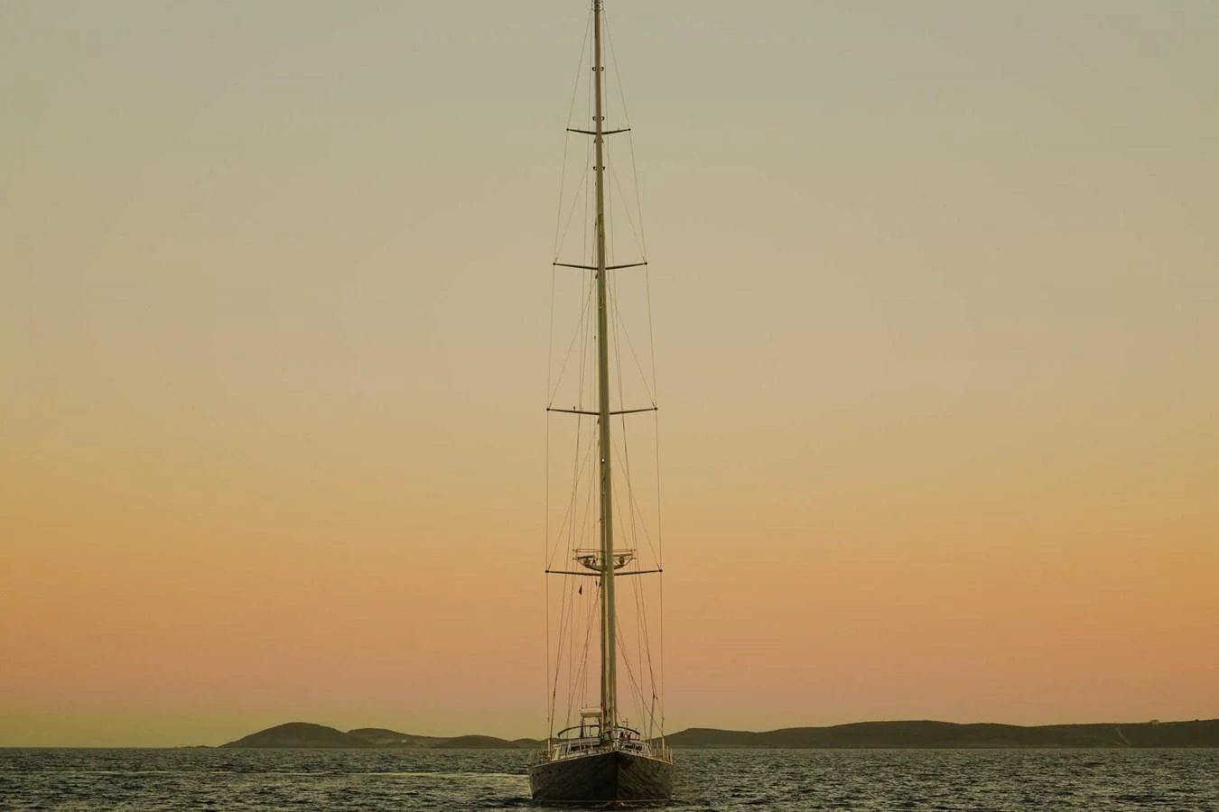 a tall ship in the water aboard JERSEY PEARL Yacht for Sale