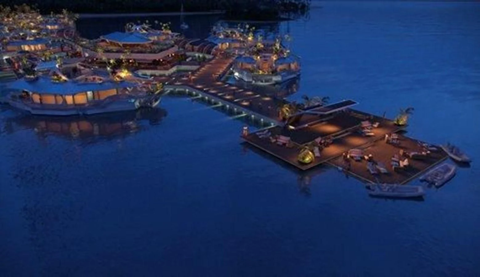 a city built on the water aboard 2020 ORION ORSOS ISLAND Yacht for Sale